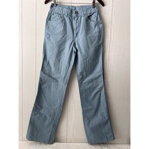 Vintage 1970's - 80's Men's H.I.S. Bootcut Pants 30x32 (28x31) Baby‎ Blue